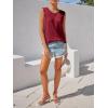 imageImily Bela Womens Sleeveless Sweater Vest 2025 Casual Summer Crew Neck Knit Sweater Lightweight Pullover Tank TopWine Red