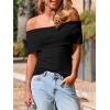 imageImily Bela Womens Off The Shoulder Sweaters Casual Knit Sleeveless Summer Y2K Going Out Tops BlousesBlack