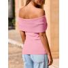 imageImily Bela Womens Off The Shoulder Sweaters Casual Knit Sleeveless Summer Y2K Going Out Tops BlousesPink