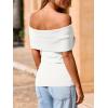 imageImily Bela Womens Off The Shoulder Sweaters Casual Knit Sleeveless Summer Y2K Going Out Tops BlousesWhite