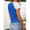 imageImily Bela Cute Baby Tees Back to School Short Sleeve T Shirts Graphic Number Print Summer Crop Tops for Women 2025Blue