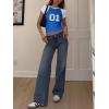 imageImily Bela Cute Baby Tees Back to School Short Sleeve T Shirts Graphic Number Print Summer Crop Tops for Women 2025Blue