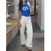 imageImily Bela Cute Baby Tees Back to School Short Sleeve T Shirts Graphic Number Print Summer Crop Tops for Women 2025Blue