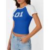 imageImily Bela Cute Baby Tees Back to School Short Sleeve T Shirts Graphic Number Print Summer Crop Tops for Women 2025Blue