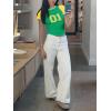 imageImily Bela Cute Baby Tees Back to School Short Sleeve T Shirts Graphic Number Print Summer Crop Tops for Women 2025Green