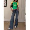 imageImily Bela Cute Baby Tees Back to School Short Sleeve T Shirts Graphic Number Print Summer Crop Tops for Women 2025Green