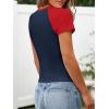 imageImily Bela Cute Baby Tees Back to School Short Sleeve T Shirts Graphic Number Print Summer Crop Tops for Women 2025Navy