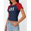 imageImily Bela Cute Baby Tees Back to School Short Sleeve T Shirts Graphic Number Print Summer Crop Tops for Women 2025Navy