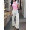 imageImily Bela Cute Baby Tees Back to School Short Sleeve T Shirts Graphic Number Print Summer Crop Tops for Women 2025Pink