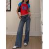 imageImily Bela Cute Baby Tees Back to School Short Sleeve T Shirts Graphic Number Print Summer Crop Tops for Women 2025Red