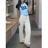 imageImily Bela Cute Baby Tees Back to School Short Sleeve T Shirts Graphic Number Print Summer Crop Tops for Women 2025Sky Blue