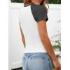 imageImily Bela Cute Baby Tees Back to School Short Sleeve T Shirts Graphic Number Print Summer Crop Tops for Women 2025White