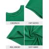 imageImily Bela Girls Short Cap Sleeve T Shirts Kids Crew Neck Casual Loose Summer Tops 514 YearsDark Green