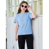 imageImily Bela Girls Short Sleeve T Shirts Casual Crewneck Fashion Tees Kids Summer Tops 514 YearsBlue