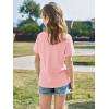 imageImily Bela Girls Short Sleeve T Shirts Casual Crewneck Fashion Tees Kids Summer Tops 514 YearsLight Pink