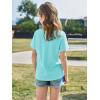 imageImily Bela Girls Short Sleeve T Shirts Casual Crewneck Fashion Tees Kids Summer Tops 514 YearsMint Color