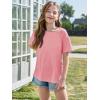 imageImily Bela Girls Short Sleeve T Shirts Casual Crewneck Fashion Tees Kids Summer Tops 514 YearsPink