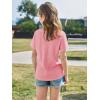 imageImily Bela Girls Short Sleeve T Shirts Casual Crewneck Fashion Tees Kids Summer Tops 514 YearsPink