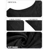 imageImily Bela Womens Cap Sleeve Sweater Sleeveless Crewneck Checkered Casual Loose Fit Knit Shirts Pullover TopsBlack