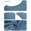 imageImily Bela Womens Cap Sleeve Sweater Sleeveless Crewneck Checkered Casual Loose Fit Knit Shirts Pullover TopsBlue
