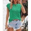 imageImily Bela Womens Cap Sleeve Sweater Sleeveless Crewneck Checkered Casual Loose Fit Knit Shirts Pullover TopsGreen