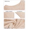 imageImily Bela Womens Cap Sleeve Sweater Sleeveless Crewneck Checkered Casual Loose Fit Knit Shirts Pullover TopsKhaki