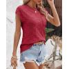 imageImily Bela Womens Cap Sleeve Sweater Sleeveless Crewneck Checkered Casual Loose Fit Knit Shirts Pullover TopsRed