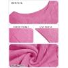 imageImily Bela Womens Cap Sleeve Sweater Sleeveless Crewneck Checkered Casual Loose Fit Knit Shirts Pullover TopsRose Red