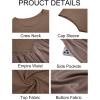 imageImily Bela Womens Casual Cap Sleeve Midi Dress Crewneck Swing Flowy Empire Waist Long Dress 2025 Summer Trendy OutfitsDark Khaki