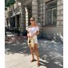imageImily Bela Womens Off The Shoulder Tops Short Sleeve Top Quick Dry T Shirts Trendy Y2k Going Out Crop Tops Slim Fit 2025White