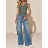 imageImily Bela Womens Ribbed Tank Tops Summer Slim Fit V Neck Tops Casual Basic Knit Sleeveless ShirtsArmy Green