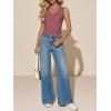 imageImily Bela Womens Ribbed Tank Tops Summer Slim Fit V Neck Tops Casual Basic Knit Sleeveless ShirtsBean Paste Color