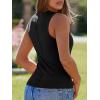 imageImily Bela Womens Ribbed Tank Tops Summer Slim Fit V Neck Tops Casual Basic Knit Sleeveless ShirtsBlack