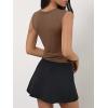 imageImily Bela Womens Sexy Plunge Deep V Neck Going Out Tank Top Summer Sleeveless Slim Fitted Workout TopsBrown