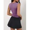 imageImily Bela Womens Sexy Plunge Deep V Neck Going Out Tank Top Summer Sleeveless Slim Fitted Workout TopsPurple