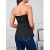 imageImily Bela Womens Sexy Tube Tops Off Shoulder Strapless Bandeau Top Side Split Y2K Going Out Trendy OutfitsBlack