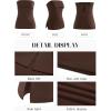 imageImily Bela Womens Sexy Tube Tops Off Shoulder Strapless Bandeau Top Side Split Y2K Going Out Trendy OutfitsBrown