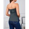 imageImily Bela Womens Sexy Tube Tops Off Shoulder Strapless Bandeau Top Side Split Y2K Going Out Trendy OutfitsDark Grey