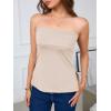 imageImily Bela Womens Sexy Tube Tops Off Shoulder Strapless Bandeau Top Side Split Y2K Going Out Trendy OutfitsNude