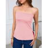 imageImily Bela Womens Sexy Tube Tops Off Shoulder Strapless Bandeau Top Side Split Y2K Going Out Trendy OutfitsPink