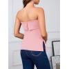 imageImily Bela Womens Sexy Tube Tops Off Shoulder Strapless Bandeau Top Side Split Y2K Going Out Trendy OutfitsPink