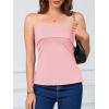 imageImily Bela Womens Sexy Tube Tops Off Shoulder Strapless Bandeau Top Side Split Y2K Going Out Trendy OutfitsPink
