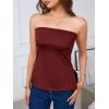 imageImily Bela Womens Sexy Tube Tops Off Shoulder Strapless Bandeau Top Side Split Y2K Going Out Trendy OutfitsWine Red