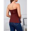 imageImily Bela Womens Sexy Tube Tops Off Shoulder Strapless Bandeau Top Side Split Y2K Going Out Trendy OutfitsWine Red