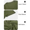 imageImily Bela Womens Sexy V Neck T Shirts Summer Lace Short Sleeve Slim Fit Y2k Going Out Crop TopsArmy Green