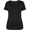 imageImily Bela Womens Sexy V Neck T Shirts Summer Lace Short Sleeve Slim Fit Y2k Going Out Crop TopsBlack