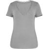 imageImily Bela Womens Sexy V Neck T Shirts Summer Lace Short Sleeve Slim Fit Y2k Going Out Crop TopsGrey