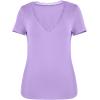 imageImily Bela Womens Sexy V Neck T Shirts Summer Lace Short Sleeve Slim Fit Y2k Going Out Crop TopsLight Purple