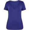 imageImily Bela Womens Sexy V Neck T Shirts Summer Lace Short Sleeve Slim Fit Y2k Going Out Crop TopsNavy