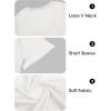imageImily Bela Womens Sexy V Neck T Shirts Summer Lace Short Sleeve Slim Fit Y2k Going Out Crop TopsWhite